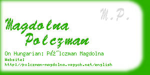 magdolna polczman business card